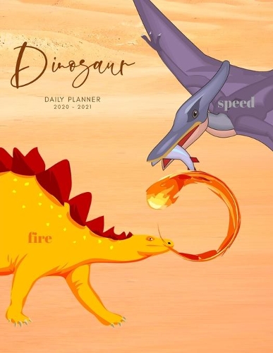 2020 2021 15 Months Dinosaur Daily Planner