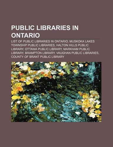Public Libraries in Ontario