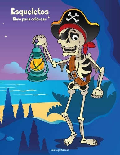 Esqueletos libro para colorear 1