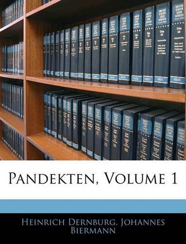 Pandekten, Volume 1