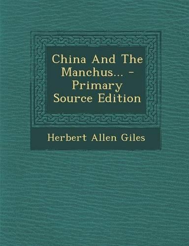 China and the Manchus...
