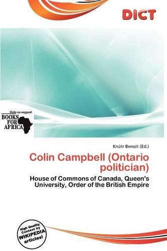 Colin Campbell (Ontario Politician): (English)