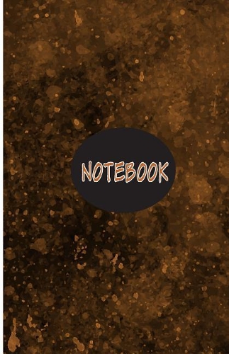Notebook: Black with orange shimmer and shine size 5.5x8.5 Journal/notebook diary