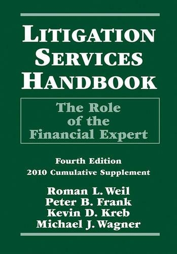 Litigation Services Handbook Cumulative Supplement
