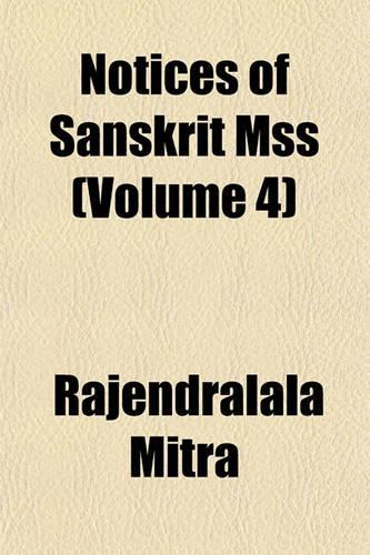 Notices of Sanskrit Mss (Volume 4)