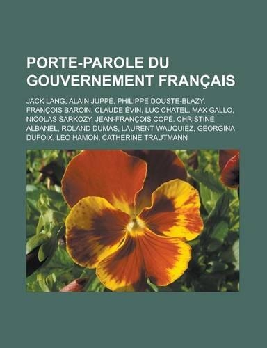 Porte-Parole Du Gouvernement Francais