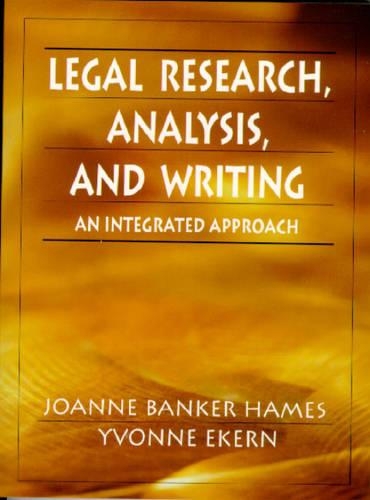 Legal Research, Analysis, and Writing