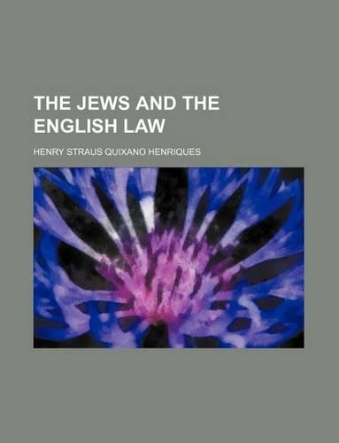 The Jews and the English Law