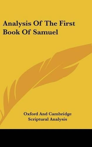 Analysis Of The First Book Of Samuel