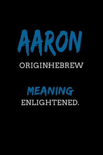 Aaron Hebrew Enlightened.