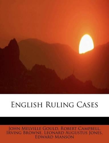 English Ruling Cases