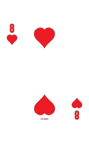 8 Of Hearts: Poker Card Notebook With Lined Wide Ruled Paper For Work, Home Or School. Cool 5 x 8 Notepad Journal For Taking Notes, Diaries Or Journaling For Pok