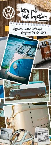 VW Camper Vans Slim Official 2019 Calendar - Slim Wall Calendar Format