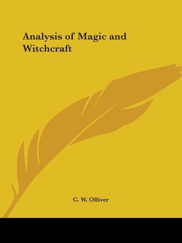 Analysis of Magic and Witchcraft (1928)