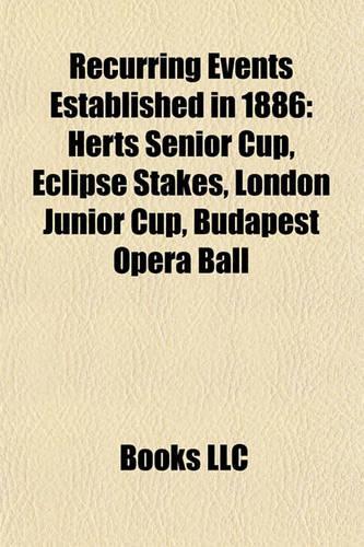 Recurring Events Established in 1886