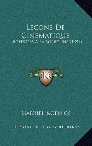 Lecons de Cinematique