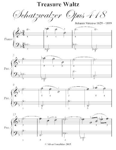 Treasure Waltz Easiest Piano Sheet Music