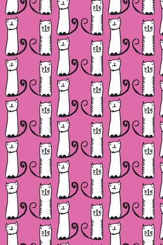 Journal Notebook For Cat Lovers Funny Tall Cats Pattern 5