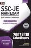 Ssc 2021 Junior Engineer Civil Engineering Paper II Conventional Solved Papers (2007-2018): Junior Engineer - Civil Engineering Paper II - Conventional Solved Papers (2007-2018)