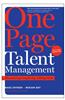 One Page Talent Management, with a New Introduction: Eliminating Complexity, Adding Value