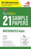 ScoreMore 21 Sample Papers For CBSE Board Exam 2021-22 - Class 10 Mathematics Basic