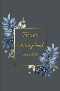 Flowers coloring book