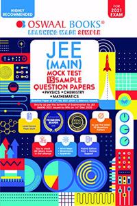 Oswaal JEE (Main) Mock Test, 15 Sample Question Papers, Physics, Chemistry, Mathematics Book (For 2021 Exam)