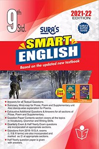 Sura's 9th STD Smart English Full Year Guide 2021-22 Edition - based on Samacheer Kalvi Textbook 2021