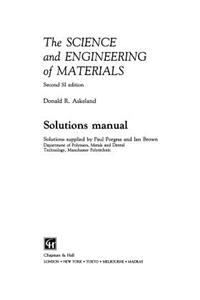 Science and Engineering of Materials