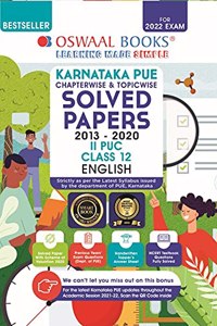 Oswaal Karnataka PUE Solved Papers II PUC English Book Chapterwise & Topicwise (For 2022 Exam)