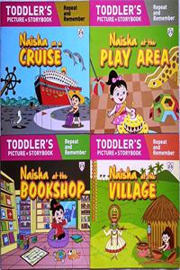 Naisha Series Set 4 (Naisha on A Cruise, At the Village, At the Play Area & at the Bookshop