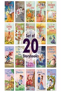 Story Books for Kids - Moral Story and Fairy Tale (Pack of 20 Books) | 320 Total Pages | Illustrated Stories