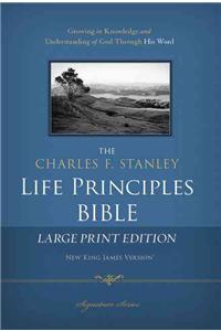 Charles F. Stanley Life Principles Bible-NKJV-Large Print