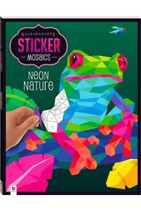 Kaleidoscope Sticker Mosaics: Neon Nature