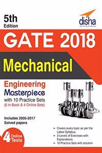 GATE 2018 Mechanical Engineering Masterpiece with 10 Practice Sets (6 in Book/4 Online)