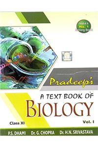 Pradeep s A text Book of Biology with value Based Questions Class XI Set of 2 Volumes