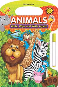 Write and Wipe Book  Animals