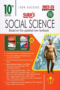 SURA`S 10th Std Social Science Guide in English Medium 2022-23 Latest Updated Edition