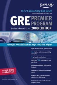 Kaplan GRE Exam 2008 Premier Program (w/ CD-ROM)