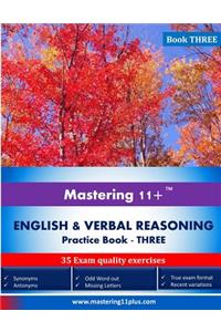 Mastering 11+ English & Verbal Reasoning - Practice Book 3