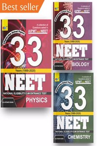 NEET 33 Years Set Of 3 Books, NTA 33 Previous Year NEET Questions and Solutions, NEET 2021 Exam Pattern, Revised Edition, Each & Every NTA Neet 33 Years Questions, Physics Chemistry Biology