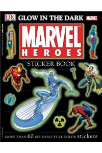 Ultimate Sticker Book: Glow in the Dark: Marvel Heroes: More Than 60 Reusable Full-Color Stickers