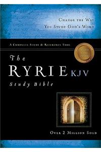 Ryrie Study Bible-KJV: King James Version, Black, Bonded Leather, Red Letter Edition, Ribbon Marker