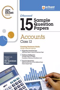 Arihant ISC Sample Question Papers Class 12 Accounts Book for 2024 Board Exam