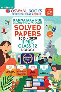 Oswaal Karnataka PUE Solved Papers II PUC Biology Book Chapterwise & Topicwise (For 2021 Exam)