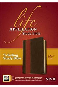 Life Application Study Bible-NIV: New International Version, Brown / Tan, Leatherlike