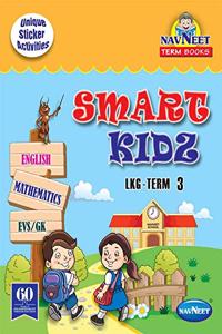 Navneet Term Book-Smart Kidz LKG Term 3 JR.K.G.|English| Pre School Book|