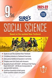 Sura's 9th STD Social Science Full Year Guide (ENGLISH MEDIUM) 2021-22 Edition - based on Samacheer Kalvi Textbook 2021