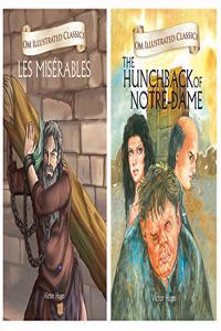 Om Illustrated Classics: Collection of Victor Hugo (Set of 2) (Les Miserables, The Hunchback of Notre-Dame)