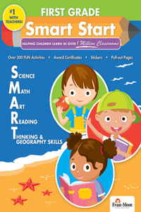 Smart Start 320-Page Full-Color Jumbo Workbook, Grade 1